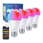 Set 4 becuri LED LEPRO B2 E27, 1100lm, 2700-5700K, Iluminare RGB, E27, Wi-Fi, Bluetooth, Alb 4 - lerato.ro