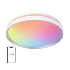 Plafoniera LED Smart LEPRO T1, RGB, 1800lm, 2700K-5700K, Control aplicatie / vocal, Alb