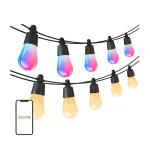 Ghirlanda luminoasa LEPRO ZB1-15, 16.5W, 1100lm, Lungime 15m, 2700K, Control aplicatie / vocal, Bluetooth, WiFi, Negru 2 - lerato.ro
