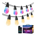 Ghirlanda luminoasa LEPRO ZB1-15, 16.5W, 1100lm, Lungime 15m, 2700K, Control aplicatie / vocal, Bluetooth, WiFi, Negru 3 - lerato.ro