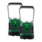 Set 2 lampi de camping LEPRO 3300008-2, 10W, 1000lm, 4400mAh, Autonomie 12h, IPX4, USB-C, Verde 2 - lerato.ro