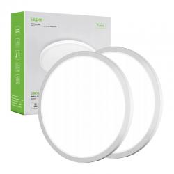 Set 2 plafoniere LED LEPRO 1500039-DW-EU, 18W, 2400lm, 5000K, IP44, Alb