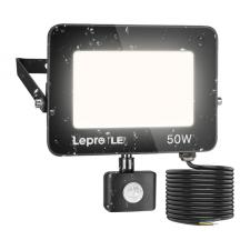 Lampa LED pentru exterior LEPRO 340006-DW-EU, 50 W, 4200 lm, 5000 K, Senzor de miscare, IP65, Negru