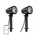 Set 2 lampi de gradina Lepro PG1-2, 16 W, 800 lm, IP65, Negru 3 - lerato.ro