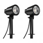 Set 2 lampi de gradina Lepro PG1-2, 16 W, 800 lm, IP65, Negru 2 - lerato.ro