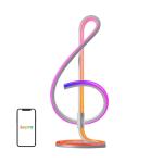 Lampa de birou LEPRO TB2, Iluminare RGB, Control aplicatie / vocal, Bluetooth, WiFi, Silver 2 - lerato.ro