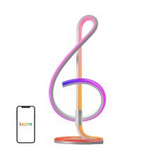 Lampa de birou LEPRO TB2, Iluminare RGB, Control aplicatie / vocal, Bluetooth, WiFi, Silver