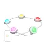 Lumina LED pentru exterior LEPRO E1-30, 24W, 2200–6500K, Lungime 15.3m, Iluminare RGB, Control aplicatie / vocal, Bluetooth, WiFi, Alb 2 - lerato.ro