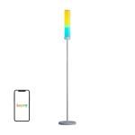 Lampa de podea LEPRO O1, RGB, 22W, 2300lm, Control aplicatie / vocal, WiFi / Bluetooth, Silver 2 - lerato.ro