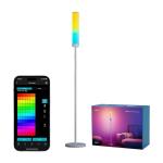 Lampa de podea LEPRO O1, RGB, 22W, 2300lm, Control aplicatie / vocal, WiFi / Bluetooth, Silver 3 - lerato.ro