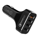 Incarcator auto LabC, 2x USB-C, 4x USB-A, 54W, 3A, Negru 4 - lerato.ro