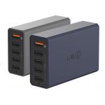 Statie de incarcare LabC X5 Pro, 30W, 2A, 5x USB-A, Navy Blue 3 - lerato.ro