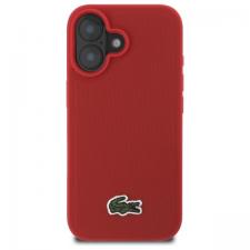 Carcasa Lacoste Iconic Petit Pique compatibila cu iPhone 16 Plus, Rosu