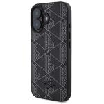 Carcasa Lacoste Blend Monogram cu MagSafe compatibila cu iPhone 16, Negru 3 - lerato.ro