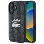 Carcasa Lacoste Monogram Vintage Logo cu MagSafe compatibila cu iPhone 16, Negru 4 - lerato.ro