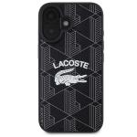 Carcasa Lacoste Monogram Vintage Logo cu MagSafe compatibila cu iPhone 16, Negru 2 - lerato.ro