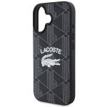 Carcasa Lacoste Monogram Vintage Logo cu MagSafe compatibila cu iPhone 16, Negru 7 - lerato.ro