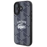 Carcasa Lacoste Monogram Vintage Logo cu MagSafe compatibila cu iPhone 16, Navy Blue 3 - lerato.ro
