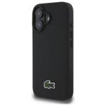 Carcasa Lacoste Iconic Petit Pique cu MagSafe compatibila cu iPhone 16, Negru 3 - lerato.ro