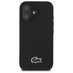 Carcasa Lacoste Iconic Petit Pique cu MagSafe compatibila cu iPhone 16, Negru 2 - lerato.ro