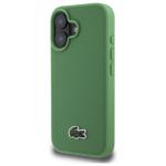 Carcasa Lacoste Petit Pique Lacquer Logo cu MagSafe compatibila cu iPhone 16, Verde 3 - lerato.ro
