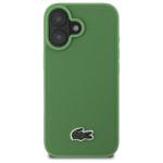 Carcasa Lacoste Petit Pique Lacquer Logo cu MagSafe compatibila cu iPhone 16, Verde 2 - lerato.ro