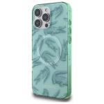 Carcasa Lacoste IML Croc cu MagSafe compatibila cu iPhone 16 Pro Max, Verde 3 - lerato.ro