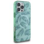 Carcasa Lacoste IML Croc cu MagSafe compatibila cu iPhone 16 Pro Max, Verde 5 - lerato.ro