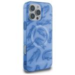 Carcasa Lacoste IML Croc cu MagSafe compatibila cu iPhone 16 Pro Max, Albastru 5 - lerato.ro