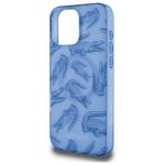 Carcasa Lacoste IML Croc cu MagSafe compatibila cu iPhone 16 Pro Max, Albastru 7 - lerato.ro