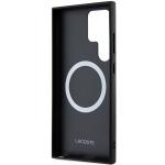 Carcasa Lacoste Iconic Petit Pique cu MagSafe compatibila cu Samsung Galaxy S24 Ultra, Negru 8 - lerato.ro