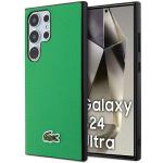 Carcasa Lacoste Iconic Petit Pique cu MagSafe compatibila cu Samsung Galaxy S24 Ultra, Verde 4 - lerato.ro