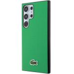 Carcasa Lacoste Iconic Petit Pique cu MagSafe compatibila cu Samsung Galaxy S24 Ultra, Verde 3 - lerato.ro