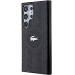 Carcasa Lacoste IML Blend Monogram cu MagSafe compatibila cu Samsung Galaxy S24 Ultra, Negru 3 - lerato.ro