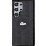 Carcasa Lacoste IML Blend Monogram cu MagSafe compatibila cu Samsung Galaxy S24 Ultra, Negru 2 - lerato.ro