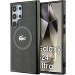 Carcasa Lacoste IML Blend Monogram cu MagSafe compatibila cu Samsung Galaxy S24 Ultra, Khaki 4 - lerato.ro