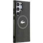Carcasa Lacoste IML Blend Monogram cu MagSafe compatibila cu Samsung Galaxy S24 Ultra, Khaki 5 - lerato.ro