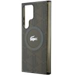 Carcasa Lacoste IML Blend Monogram cu MagSafe compatibila cu Samsung Galaxy S24 Ultra, Khaki 7 - lerato.ro