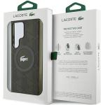 Carcasa Lacoste IML Blend Monogram cu MagSafe compatibila cu Samsung Galaxy S24 Ultra, Khaki 9 - lerato.ro
