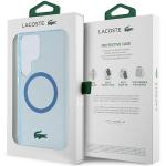 Carcasa Lacoste Transparent Design cu MagSafe compatibila cu Samsung Galaxy S24 Ultra, Albastru 9 - lerato.ro