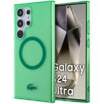 Carcasa Lacoste Transparent Design cu MagSafe compatibila cu Samsung Galaxy S24 Ultra, Verde 4 - lerato.ro