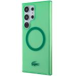 Carcasa Lacoste Transparent Design cu MagSafe compatibila cu Samsung Galaxy S24 Ultra, Verde 3 - lerato.ro
