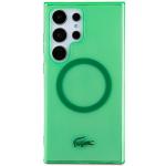 Carcasa Lacoste Transparent Design cu MagSafe compatibila cu Samsung Galaxy S24 Ultra, Verde 2 - lerato.ro
