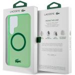 Carcasa Lacoste Transparent Design cu MagSafe compatibila cu Samsung Galaxy S24 Ultra, Verde 9 - lerato.ro
