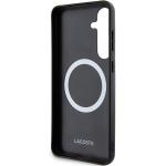 Carcasa Lacoste Iconic Petit Pique cu MagSafe compatibila cu Samsung Galaxy S24 Plus, Negru 8 - lerato.ro