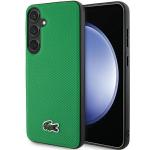 Carcasa Lacoste Iconic Petit Pique cu MagSafe compatibila cu Samsung Galaxy S24 Plus, Verde 4 - lerato.ro