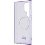 Carcasa Lacoste Transparent Design cu MagSafe compatibila cu Samsung Galaxy S24 Ultra, Mov 8 - lerato.ro
