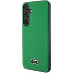 Carcasa Lacoste Iconic Petit Pique cu MagSafe compatibila cu Samsung Galaxy S24, Verde 3 - lerato.ro