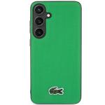Carcasa Lacoste Iconic Petit Pique cu MagSafe compatibila cu Samsung Galaxy S24, Verde 2 - lerato.ro