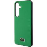 Carcasa Lacoste Iconic Petit Pique cu MagSafe compatibila cu Samsung Galaxy S24, Verde 7 - lerato.ro